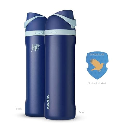 Owala Harry Potter FreeSip Insulated Stainless Steel Water Bottle with Straw, BPA-Free Sports Water Bottle, Great for Travel, 24 Oz, Ravenclaw thumbnail 5