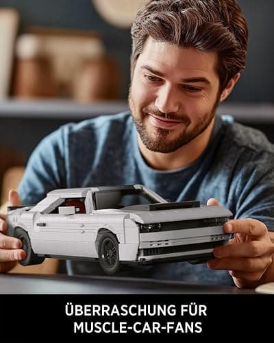 Nifeliz Demon Muscle CAR Model Set, Iconic Building Toy Model for Adults, Ideal Display Set for Gift-Giving to Muscle Car Fans (1225 PCS, NF10284) thumbnail 6