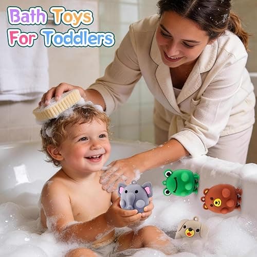 12 PCS Animal Pop Suction Fidgets Toys, Toddler Travel Toys for Airplane Car Activities Essential, Party Favors for Kids, Goodie Bags Stuffers for Kids, Toddler Bath Toys, Birthday Gifts for Boy Girls thumbnail 5