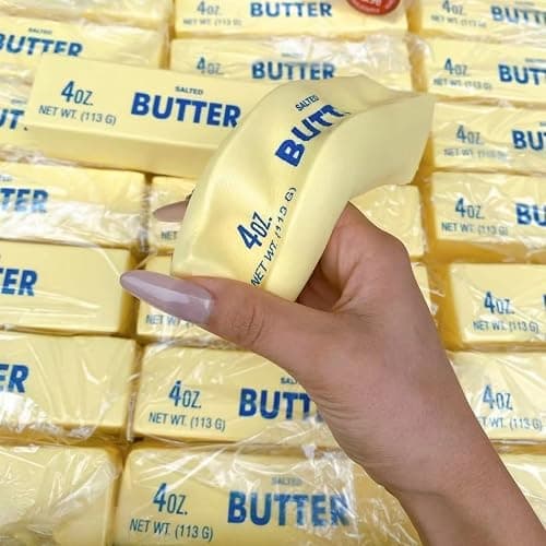 Slow Rising Squishy Butter Stick Toy,Cute Squeeze Butter Toy,Sensory Stress Relief & Fidget Toys,Realistic Food Squishies Stress Balls Toys for Gifts,Party Favors (1pcs-Butter Stick) thumbnail 3
