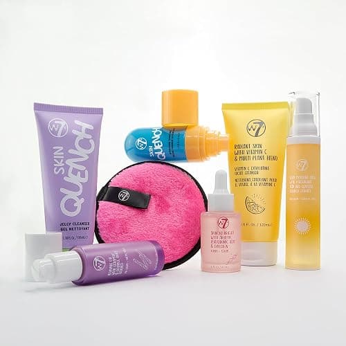 W7 Beauty Blast Skincare Secrets Gift Set - Complete Full Size Skincare Routine with Day Cream, Serum, Cleansers, Toner Mist, Eye Cream and Makeup Remover Pad - Skincare Gifting thumbnail 2