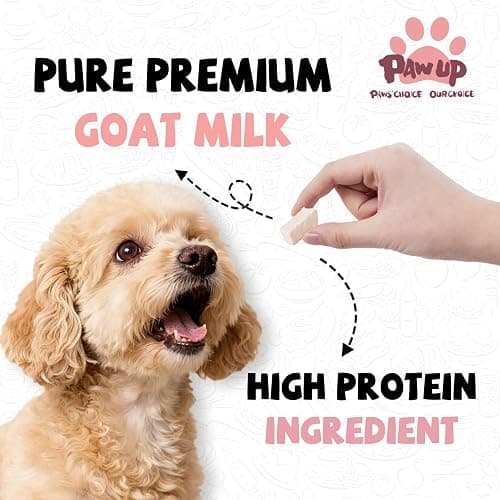 PAWUP Freeze Dried Dog Treats, Goat Milk Yogurt Flavor with Strawberry, Gentle Goat Milk Snacks for Sensitive Stomachs Puppies, 2.8 oz thumbnail 2