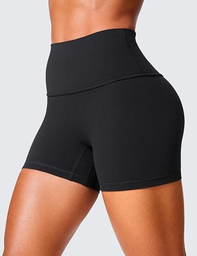 CRZ YOGA Secretsculpt Butterlift Biker Shorts 4" - No Front Seam High Waisted Womens Workout Gym Booty Scrunch Butt thumbnail 2