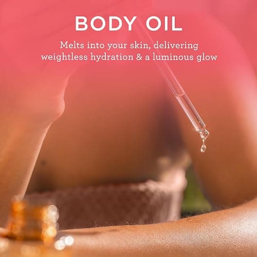 MIX:BAR Vanilla Bourbon Glowy Body Oil for Women, Soothe, Soften & Smooth Dry Skin, with Jojoba & Avocado Oil, Paraben Free, Vegan, 4oz thumbnail 11