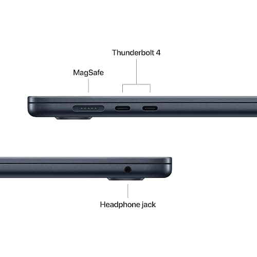 Apple 2025 MacBook Air 15-inch Laptop with M4 chip: Built for Apple Intelligence, 15.3-inch Liquid Retina Display, 16GB Unified Memory, 256GB SSD Storage, Touch ID; Midnight with AppleCare+ (3 Years) thumbnail 5
