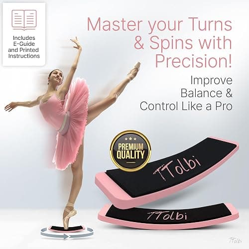 Premium Turn Board for Dancers & Skaters – Improve Turning, Balance & Spins Technique | Ballet, Ice Skating & Dance Training Equipment thumbnail 2