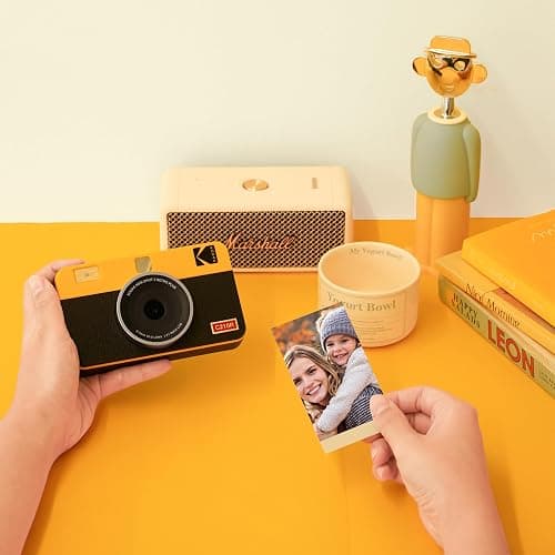 KODAK Mini Shot 2 Retro 2x3” Instant Digital Camera & Photo Printer, 38 Sheets, 2-in-1 Portable Print Camera, Bluetooth Smartphone Printer for iOS & Android, 4PASS Dye Sublimation, White thumbnail 10