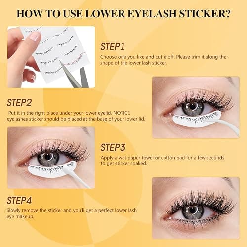 QUEWEL 4 Pairs Magnetic Eyelashes Natural Look, Reusable Magnetic Eyelashes with Applicator, No Glue Needed Lash Clusters Kit, Easy to Wear and Remove(4 Pairs-C01) thumbnail 8