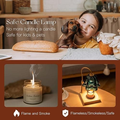Staymoment Lampada scalda candela, candle warmer lamp, calda lampada profumata per candele, regalo per donne, migliore amica, mamma, lampada riscaldante per candela thumbnail 4
