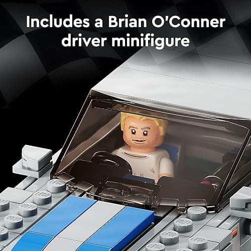 LEGO Speed Champions 2 Fast 2 Furious Nissan Skyline GT-R (R34), Race Car Toy Model Building Kit, Collectible with Racer Minifigure, 2023 Set for Kids, Boys and Girls Ages 9 and Up 76917 thumbnail 6