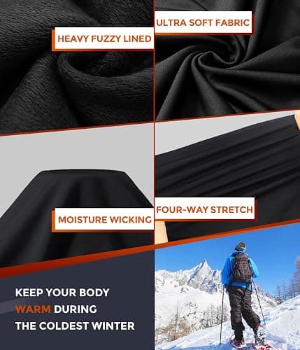 CL convallaria Thermal Underwear Long Johns Set Mens Winter Gift Hunting Gear Sport Base Layer Bottom Top thumbnail 2