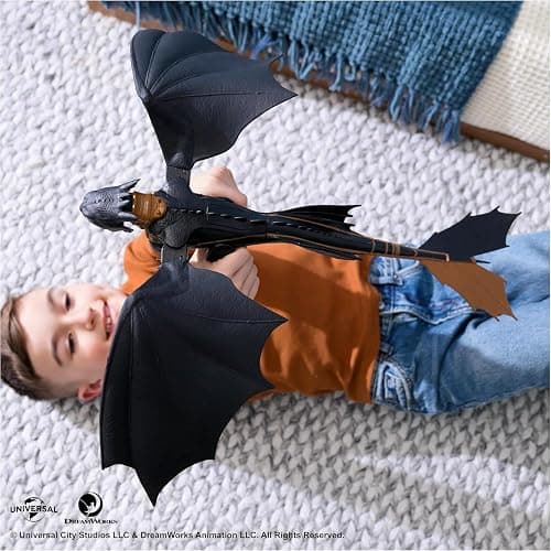 Dreamworks Dragons, How to Train Your Dragon, Ultimate Plasma Blast Toothless, 25” Wings with Lights & Sounds Action Figure, Kids Toys for Boys Ages 4 and up - Multicolor thumbnail 7