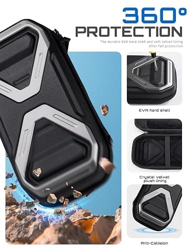 SUPCASE for Nintendo Switch 2 Carrying Case 2025, [12 Game Card Storage] [Military-Grade Protection] Spacious Portable Hard Shell Travel Bag for Nintendo Switch 2 Console & Accessories, Black thumbnail 3