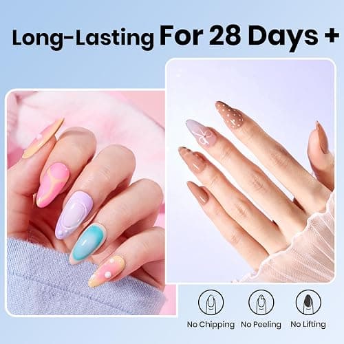 Beetles Gel Top Coat, Matte Top and Base Coat Set, 3 Pcs 10ml Glossy Matte No Wipe Long Lasting Basic Combination Soak Off LED Nail Lamp Art DIY Design Gifts for Women thumbnail 6