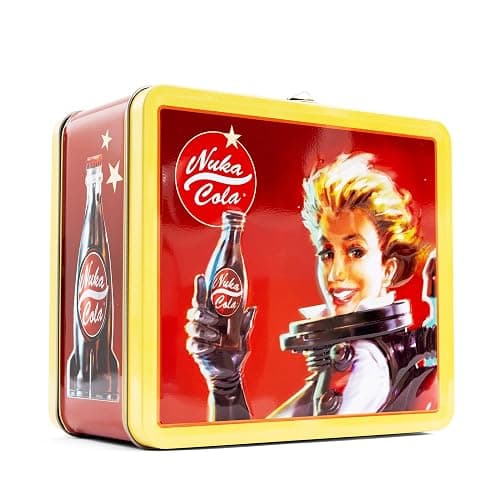Fallout Nuka-Cola Retro-Style Metal Lunchbox | Reusable Storage Tin Container - Image 1