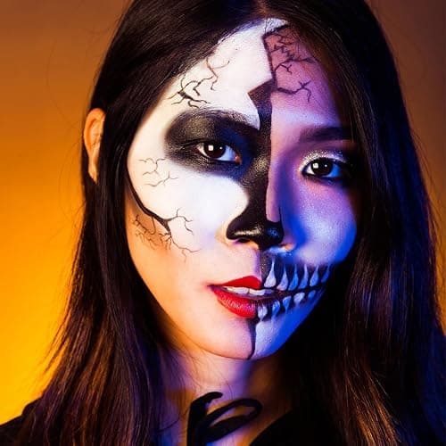 Bowitzki Face and Body Paint 2oz Cream Makeup 60ml Water Based Face Painting Special Effects For Adults Halloween Christmas Party Stage Cosplay (White) thumbnail 5