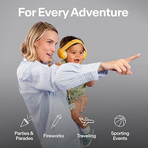 Alpine Muffy Baby Ear Protection for Babies and Toddlers up to 36 Months - CE & ANSI Certified - Noise Reduction Earmuffs - Comfortable Baby Headphones Against Hearing Damage & Improves Sleep - Black - Black thumbnail 8