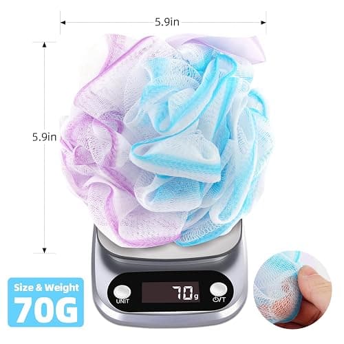 Chuya Bath Sponges Loofahs 70 Grams Large Size,4 Pack Shower Sponge Exfoliating Cleaning Bath Loofa Body Scrubber Balls for Women Men Children Washing thumbnail 2