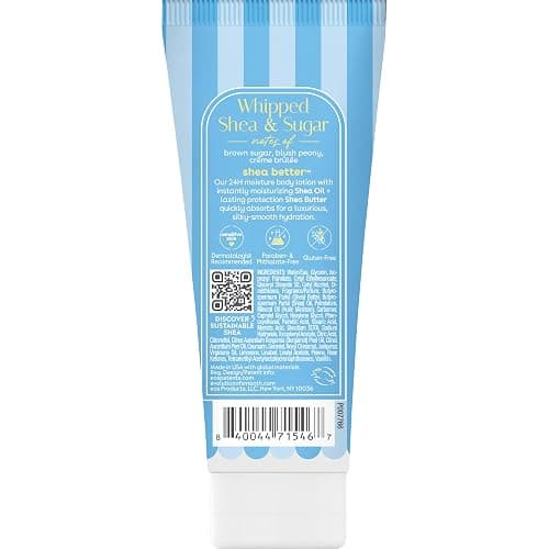 eos Shea Better Travel Size Body Lotion, Whipped Shea & Sugar, Limited Edition Skin Care, 24-Hour Moisture, Body Lotion for Women, travel size toiletries, Vegan, 2.5 fl oz (Pack of 2) thumbnail 2