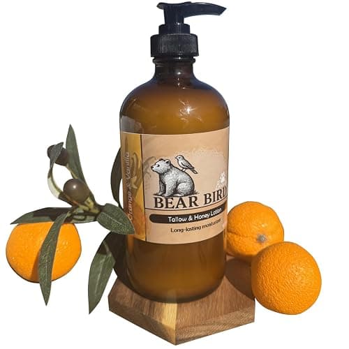 Bear Bird 100% Grass-Fed Tallow & Raw Honey Lotion with Olive Oil, Orange & Vanilla Essential Oils thumbnail 5