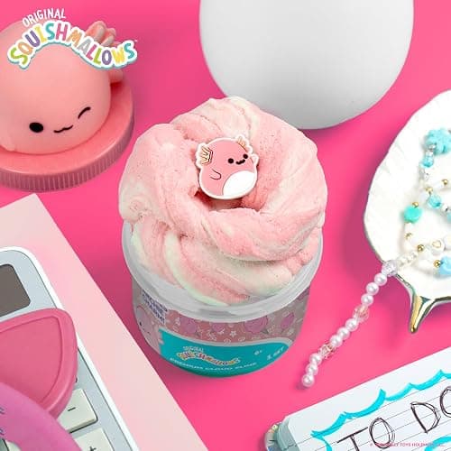 Original Squishmallows Archie The Axolotl Premium Cloud Slime, Cotton Candy-Scented, 8 oz., Storage Container with Figurine Topper, Rubber Charm, Goodie Bags Stuffers, Kids Party Favors, Sensory Toys thumbnail 2