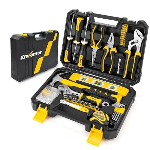 Enventor Tool Kit Set, 108PCS General Household Hand Tool Kit with Storage Toolbox, Small Tool Kits for Home - Image 1