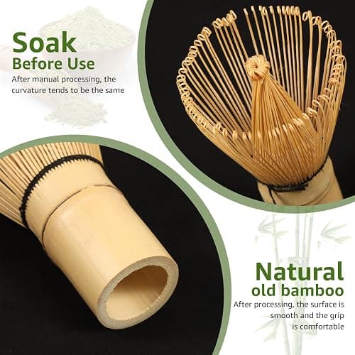 Matcha Set, 7-teiliges Matcha Besen Set mit Matcha Zubehör Schale Matcha Löffel Matcha Schneebesen Matcha Besenhalter Matcha Sieb, Matcha Whisk Traditionell Matcha Tea Set für Teeliebhaber (7Rosa) thumbnail 6