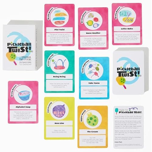 Pickleball Twist Card Game: A Hilarious High-Energy On-Court Challenge - The Ultimate Fun Gift for Pickleball Players of All Levels thumbnail 9