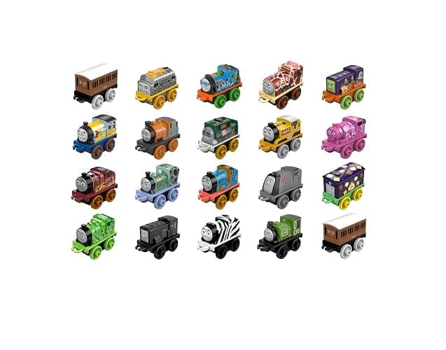 Thomas & Friends Toy Trains MINIS 20 Pack of Miniature Push-Along Engines & Railway Vehicles for Pretend Play Preschool Kids Ages 3+ Years (Amazon Exclusive) thumbnail 4