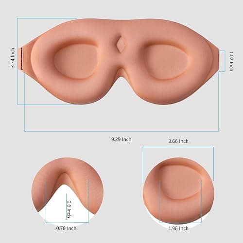 ALASKA BEAR 100% Blackout Sleep Mask for Women and Men, Vacuum-Sealed, Dusty Pink thumbnail 6