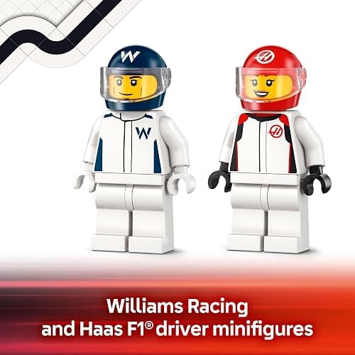 LEGO City F1 Williams Racing & Haas F1 Race Car Toys - Car Building Toy Set for Kids, Boys and Girls, Ages 4+ - F1 Preschool Toy for Fans - Gift Idea for Birthdays - 60464 thumbnail 6