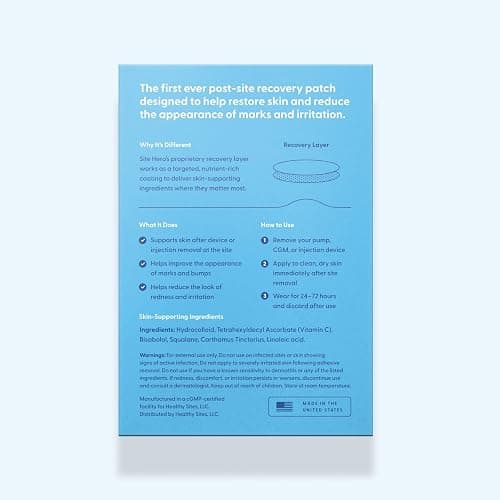 Site Hero Post-Site Skin Recovery Patches - Single use Patches for injections, Pumps, and CGMs - by Healthy Sites (Pack of 12) thumbnail 2