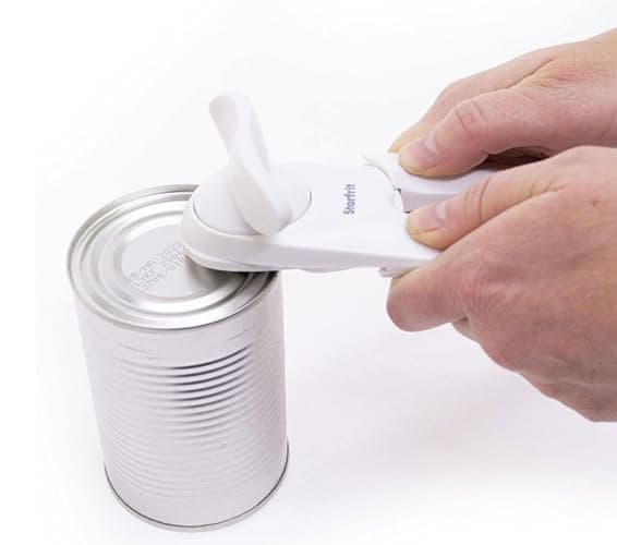Starfrit Little Beaver Can Opener - Safe - Holds Lid and Leaves No Sharp Edges on Lid - Comfort Grip - 3-Year Warranty - White thumbnail 5