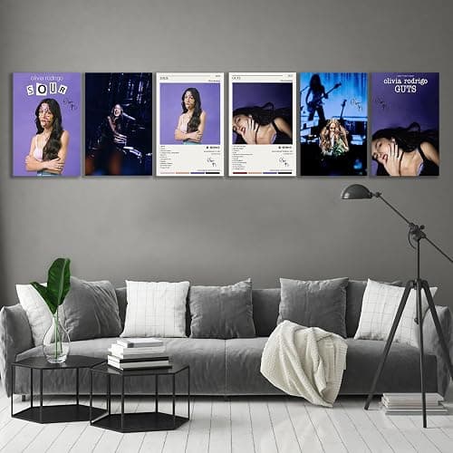 YINGXI Olivia Rodrigo Poster, 6 Stück, inkl. Poster, Putty, Musikalbum, Poster, ungerahmt: 20 x 30 cm thumbnail 5