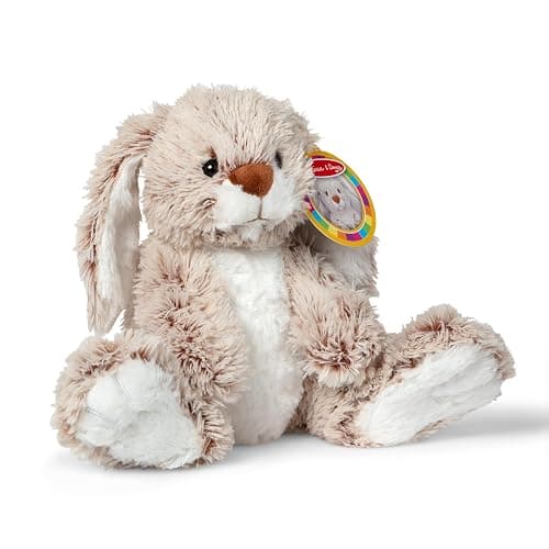 Melissa & Doug Burrow Bunny Stuffed Animal Plushie with Big Feet, Floppy Ears & Fluffy Tail, Adorable Pretend Play Toddler Toys for Girls & Boys 3+ thumbnail 3