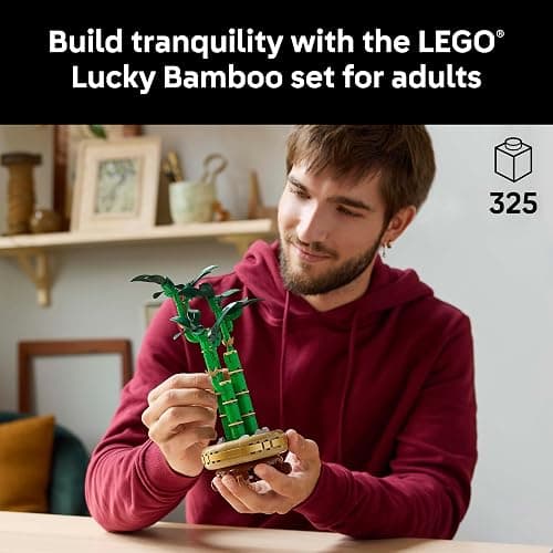 LEGO Botanicals Lucky Bamboo Building Set - Artificial Plant for Indoor Home Décor, Adults Ages 18+ - Fake Plant Decoration for Table, Desk, Office - Unique Gift for Her & Him - 10344 thumbnail 2