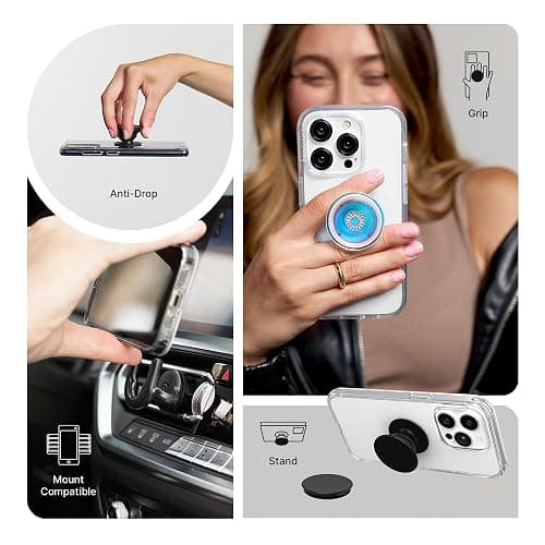 PopSockets: PopGrip - Support et Grip pour Smartphone et Tablette avec Un Top Interchangeable - Blanc Fresh thumbnail 6