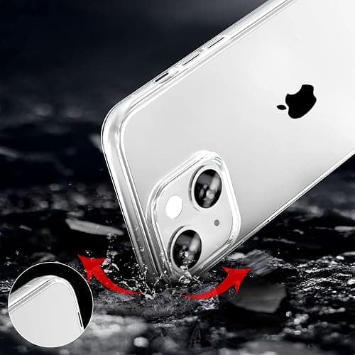 TENOC Phone Case Compatible with iPhone 14 Plus, Clear Case Shockproof Protective Bumper Slim Cover for 6.7 Inch thumbnail 3