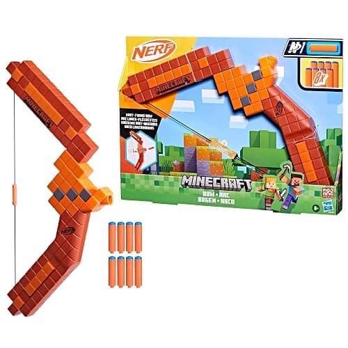 Nerf Minecraft Bow Dart Blaster, 8 Nerf N1 Darts thumbnail 2