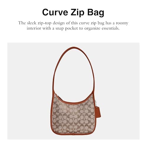 Coach Curve Zip Bag in Signature Jacquard thumbnail 2