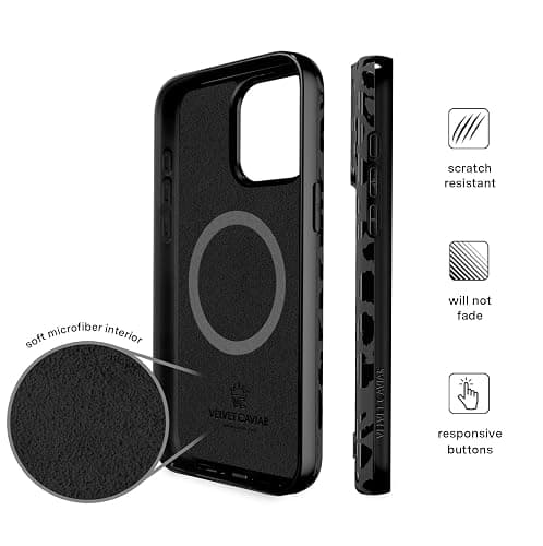 VELVET CAVIAR Black Leopard Cheetah Print Phone Case for iPhone 15 Pro Max - Compatible with MagSafe - 10ft Drop Tested thumbnail 6
