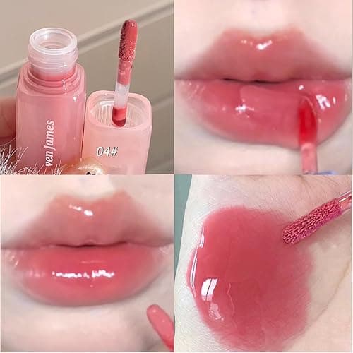 4PCS Hydrating Lip Gloss Set,Highly-Pigmented Korean Lip Glaze,Plumping Lipgloss, Moisturizing Mirror Liquid Lipstick, Non-Stick Cup,Glossy Finish,Long-lasting Natural Makeup thumbnail 6