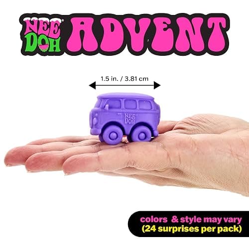 Schylling NeeDoh Squishmas Advent Calendar (Pack of 1) | Christmas Countdown with 24 Mini Squeeze Toys thumbnail 5