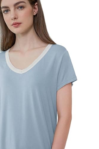 Joyaria Cooling Pajamas Bamboo Viscose Lightweight PJs Set Women Wicking Sleepwear for Night Sweat S-XXL thumbnail 3