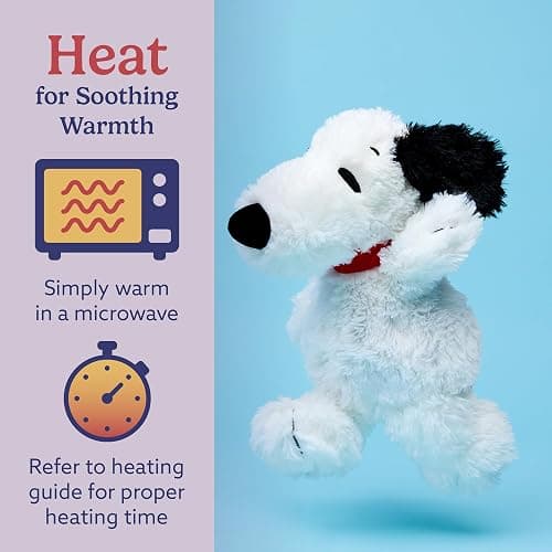 warmies Microwavable & Weighted Stuffed Animals, Snoopy - Heated Stuffed Animal Plushie for Warmth & Comfort - Cute Soft Plush Toys for Adults & Children (Boys, Girls, Babies & Toddlers) thumbnail 4