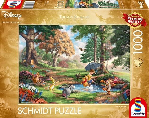 Schmidt , Thomas Kinkade: Disney Winnie the Pooh Puzzle - 1000pc , Puzzle , Ages 12+ , 1 Players thumbnail 4