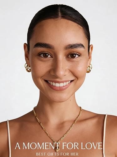 9 Pairs Gold Huggie Hoop Earrings for Women, 14K Gold Plated Stackable Set | Hypoallergenic Small Hoop Earrings, Lightweight Comfortable Huggies, Non Tarnish, Multiple Piercing Set, Great Gift for Women thumbnail 8