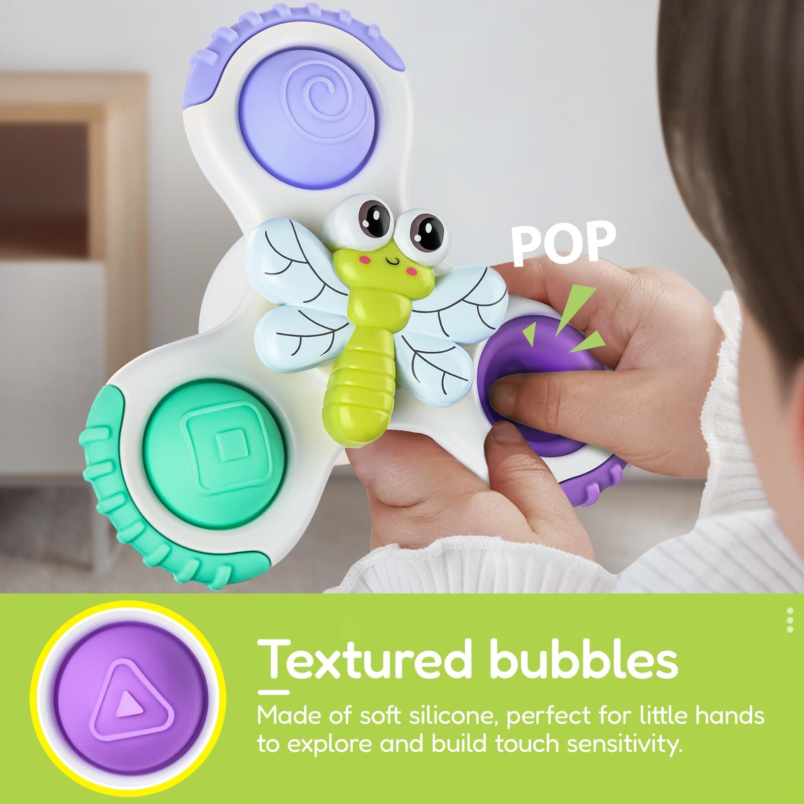 ALASOU Pop Suction Cup Spinner Toys for 1 Year Old Boy Girl Gifts thumbnail 7