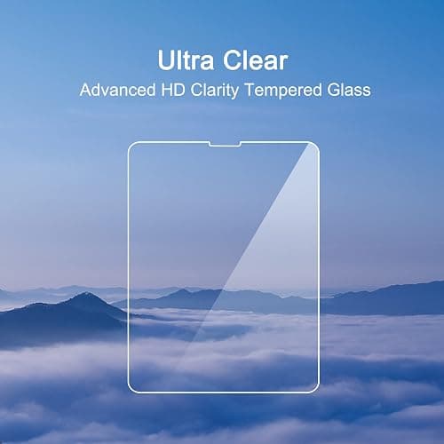 Ailun Screen Protector for iPad Air 4/5 Generation[10.9 Inch,2022 5th &2020 4th] iPad Pro 11 Inch Display[2022&2021&2020&2018 Release] Tempered Glass [Face ID & Apple Pencil & Case Compatible][2 Pack] thumbnail 4