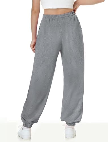 EXARUS 3 Pack Girls Sweatpants Joggers Teen Sweat Pants Cute Baggy Tween Trendy Clothes Preppy with Pockets thumbnail 2